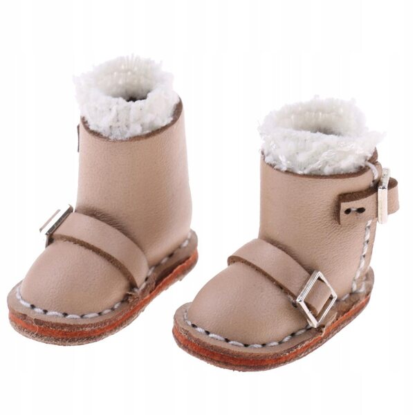 Scarpe in pelle PU con fibbia per bambole 12 pollici Blythe, coppia 3,5 cm