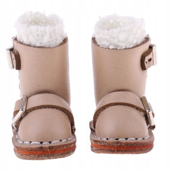 Scarpe in pelle PU con fibbia per bambole 12 pollici Blythe, coppia 3,5 cm