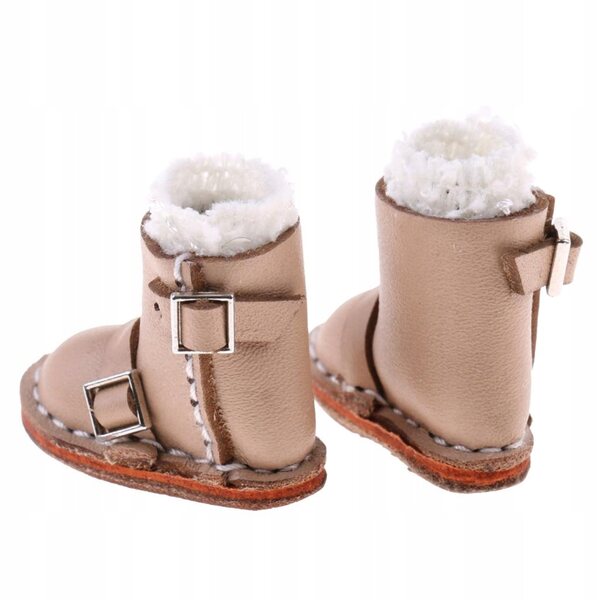 Scarpe in pelle PU con fibbia per bambole 12 pollici Blythe, coppia 3,5 cm