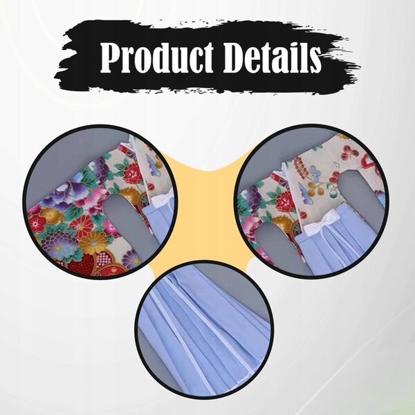 Kimono Donna 1/6 Completo Top e Gonna Tradizionale Giapponese per Collezionisti