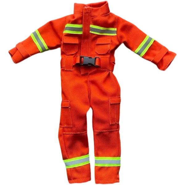 Kleidung für 1/6 Actionfigur. Realistischer Feuerwehranzug für männliche Puppen
