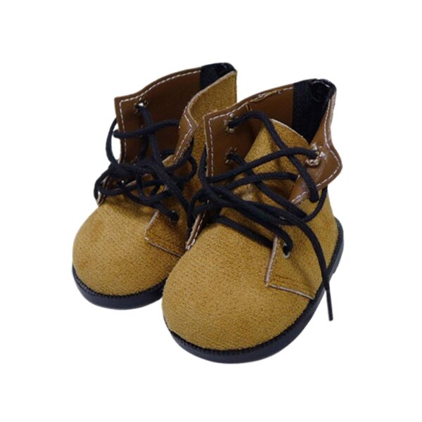 Bunte Textilschuhe für Puppen, handgefertigt, Größe 9,3x5,5x7,5cm