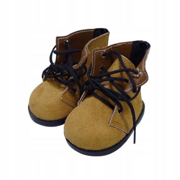 Bunte Textilschuhe für Puppen, handgefertigt, Größe 9,3x5,5x7,5cm