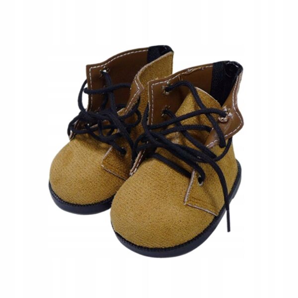 Bunte Textilschuhe für Puppen, handgefertigt, Größe 9,3x5,5x7,5cm