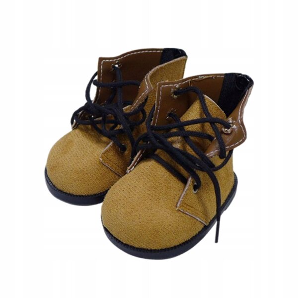 Bunte Textilschuhe für Puppen, handgefertigt, Größe 9,3x5,5x7,5cm