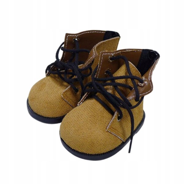 Bunte Textilschuhe für Puppen, handgefertigt, Größe 9,3x5,5x7,5cm
