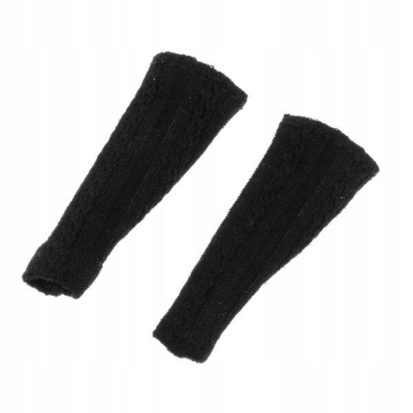 Calze Lunghe Nere per Figure 1/12 – Accessori per Bambole 6 Pollici