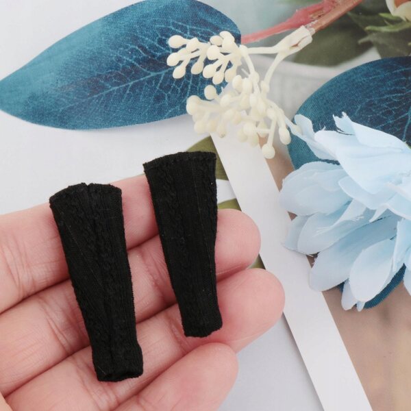 Calze Lunghe Nere per Figure 1/12 – Accessori per Bambole 6 Pollici