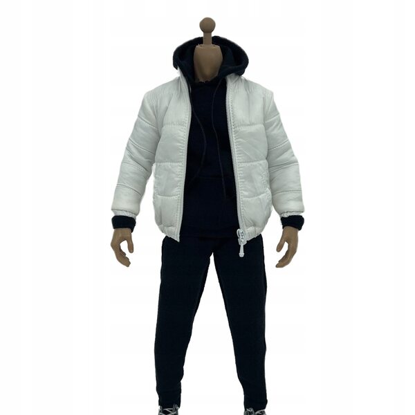 Kleidung für 1:6 männliche Figuren: Baumwolljacke, Sweatshirt und Hose