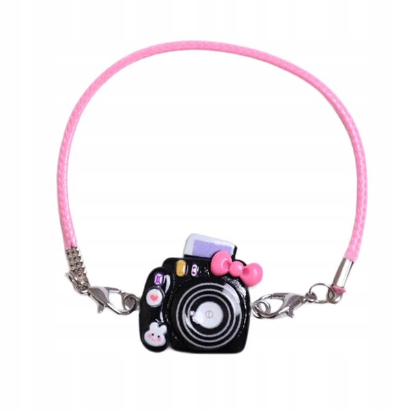 Miniatura Mini Fotocamera Accessorio per Bambole 15-17 cm Nero Resistente