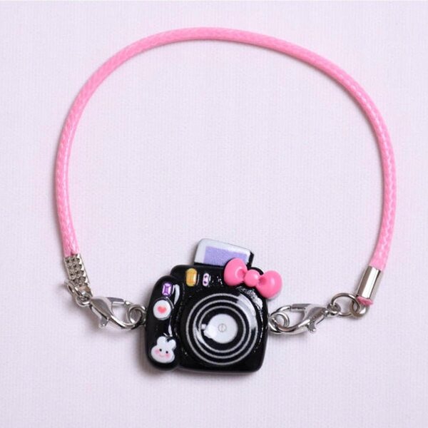 Miniatura Mini Fotocamera Accessorio per Bambole 15-17 cm Nero Resistente