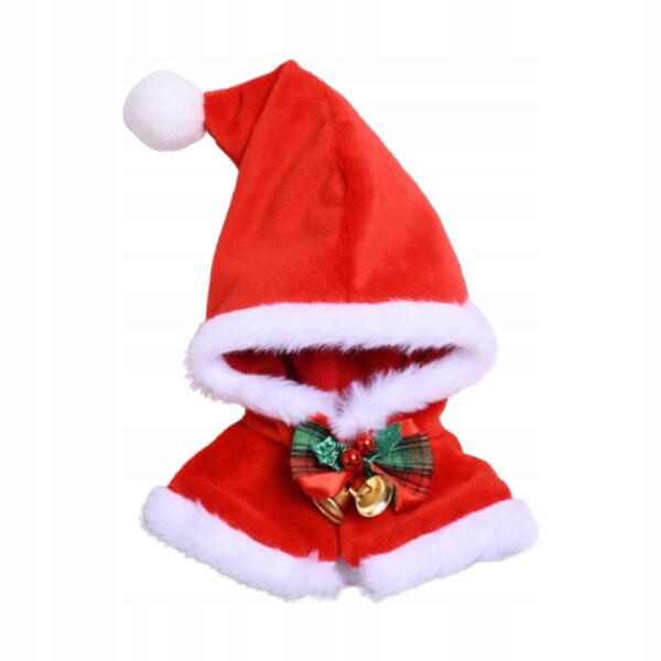 Peleryna con cappuccio in tessuto per bambole da 15-17 cm, idea regalo bambini