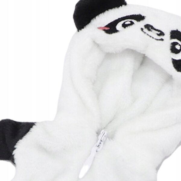 Plüschkleidung für 16 cm große Puppen – Panda-Overall, Cosplay-Kostüm