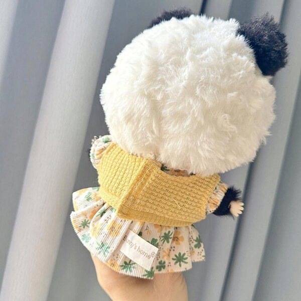 Gelbes Kleid für 20 cm Puppe, Miniaturkleid, Geschenk für Mädchen