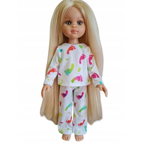 Bunte Pyjamas für Paola Reina 32 cm Puppe, 2-teiliges Set