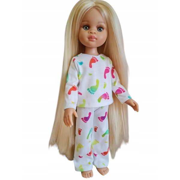 Bunte Pyjamas für Paola Reina 32 cm Puppe, 2-teiliges Set