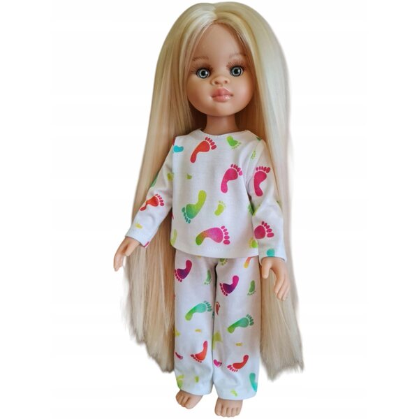 Bunte Pyjamas für Paola Reina 32 cm Puppe, 2-teiliges Set