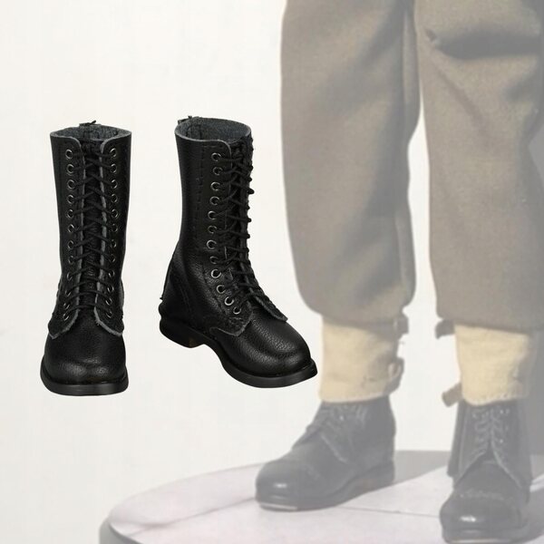 Scarpe in scala 1/6 per figurina 12 pollici, in pelle PU, perfette per collezionisti