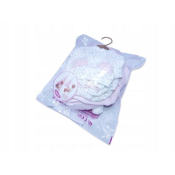 Llorens-Kleidung für Neugeborene, 35–36 cm, mit rosa Tasche und weißem Hut