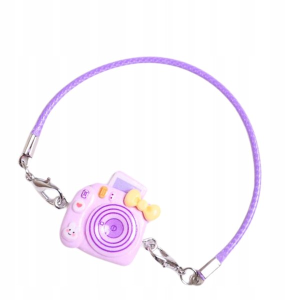 Mini Aparato Fotografico in Legno per Bambole 15-17 cm, Accessorio Viola Elegante