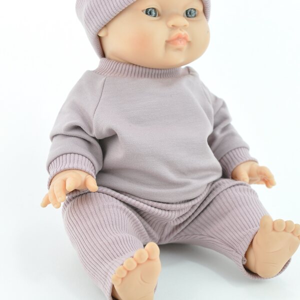 Cappellino lavanda per bambole Miniland 38 cm, Paola Reina e Minikane 34 cm