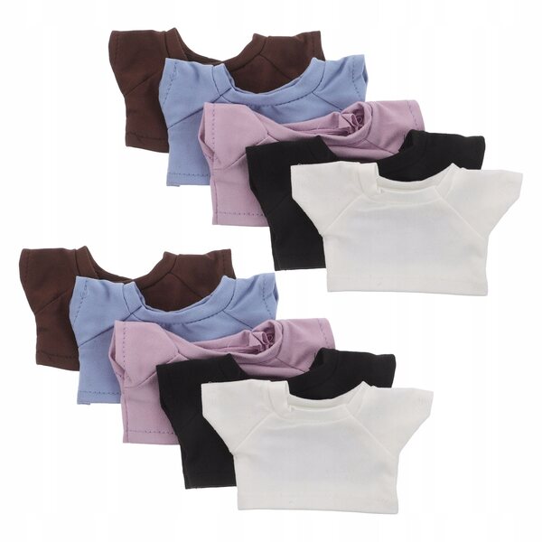 Set 10 capi d'abbigliamento traspirante per bambole e peluche universale