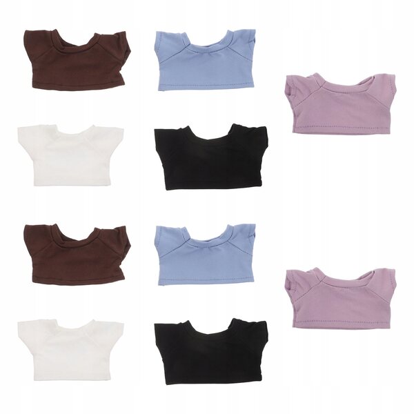 Set 10 capi d'abbigliamento traspirante per bambole e peluche universale