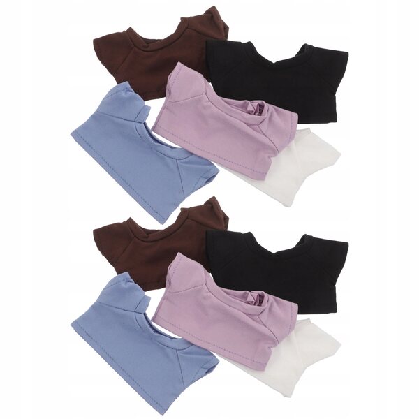Set 10 capi d'abbigliamento traspirante per bambole e peluche universale