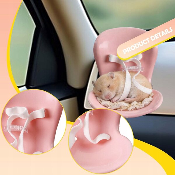Fotelik Puppenauto mit Sicherheitsgurt und belüfteter Basis, Rosa