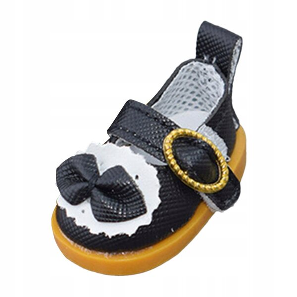 Scarpe di peluche per bambole da principessa, nere - accessori decorativi e per costumi