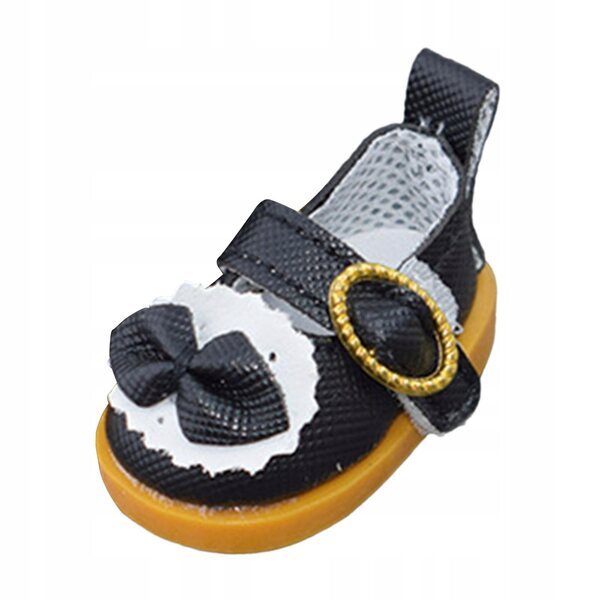 Scarpe di peluche per bambole da principessa, nere - accessori decorativi e per costumi