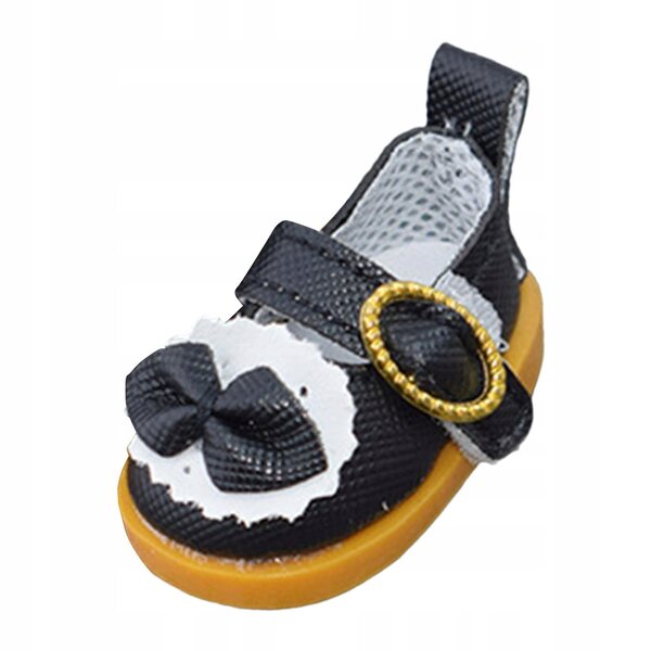 Scarpe di peluche per bambole da principessa, nere - accessori decorativi e per costumi