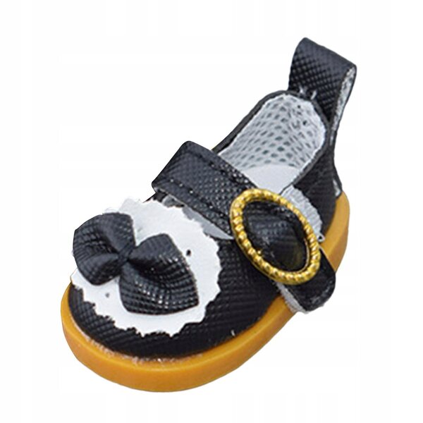 Scarpe di peluche per bambole da principessa, nere - accessori decorativi e per costumi