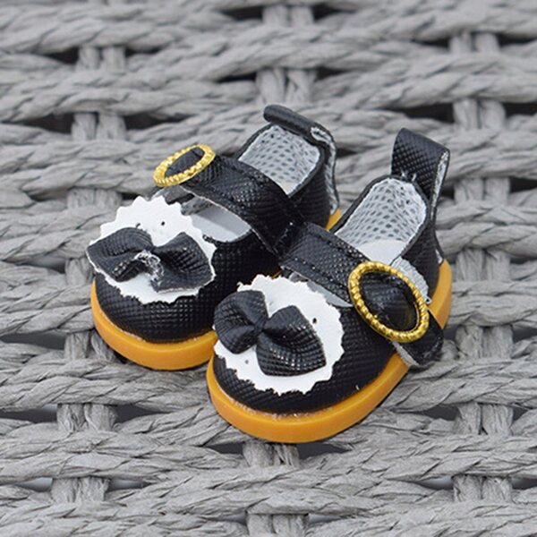Scarpe di peluche per bambole da principessa, nere - accessori decorativi e per costumi