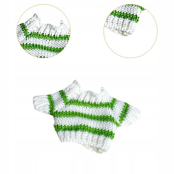 Sweter pluszowy per bambole 15-17 cm moda e comodità morbido facile da cambiare
