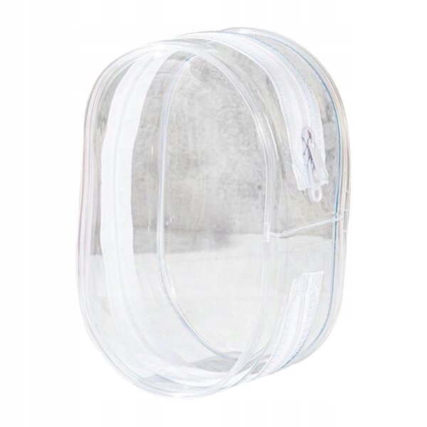 Mini borsa trasparente per bambole 10 cm custodia antipolvere in PVC bianca