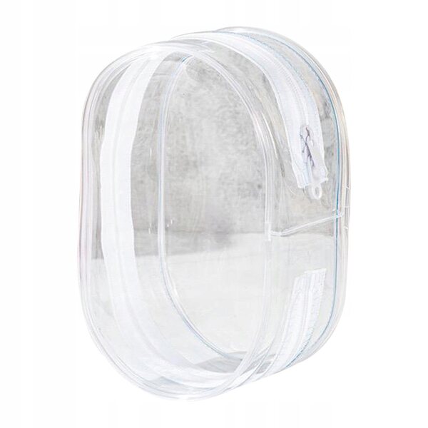 Mini borsa trasparente per bambole 10 cm custodia antipolvere in PVC bianca