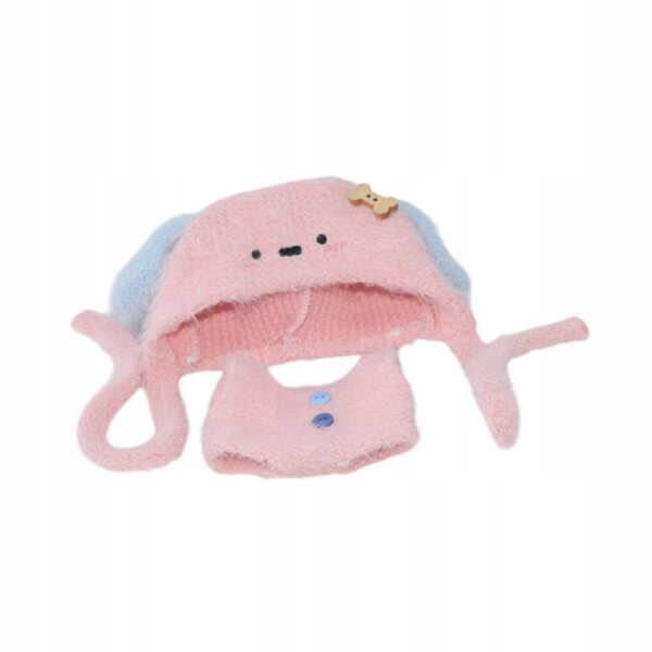 Bekleidungsset mit Hose und Hut für 17 cm große rosa Puppen