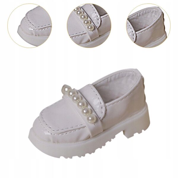 Scarpe con tacco per bambole BJD 1/4 in pelle PU, rosse e alla moda