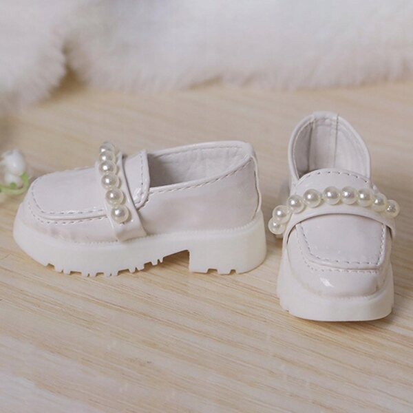 Scarpe con tacco per bambole BJD 1/4 in pelle PU, rosse e alla moda
