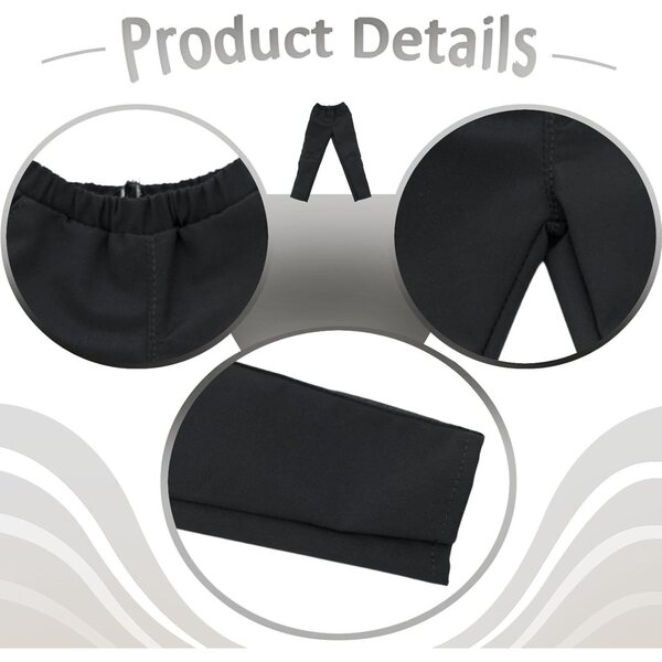 Colcolo Pantaloni Eleganti Nero per Action Figure 1/6 - Mini Abiti Casual da 18,5 cm