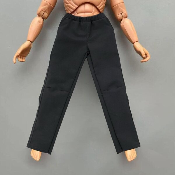 Colcolo Pantaloni Eleganti Nero per Action Figure 1/6 - Mini Abiti Casual da 18,5 cm