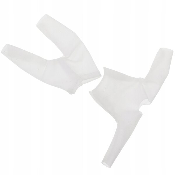 T-shirt bianca antimacchia per bambole OB11, elastica con collo basso