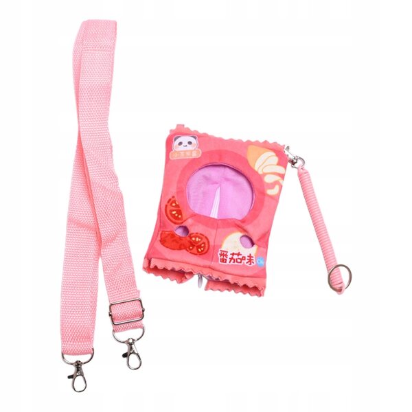 Ciondolo Copricapo per Costume Bambole 17cm in Tessuto Morbido Rosso