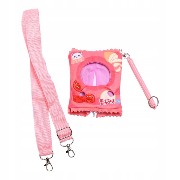 Ciondolo Copricapo per Costume Bambole 17cm in Tessuto Morbido Rosso