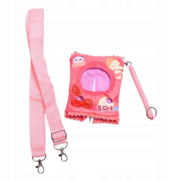 Ciondolo Copricapo per Costume Bambole 17cm in Tessuto Morbido Rosso