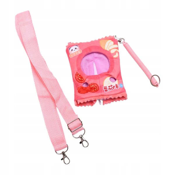 Ciondolo Copricapo per Costume Bambole 17cm in Tessuto Morbido Rosso