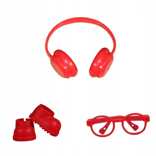 Mini stivali antipioggia per bambole 17 cm - accessorio rosso elegante e comodo