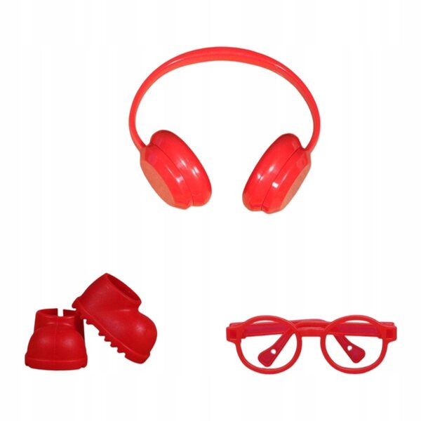 Mini stivali antipioggia per bambole 17 cm - accessorio rosso elegante e comodo