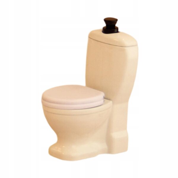 Miniatura Toilette in Metallo Realistica per Domestici Bambole Scala 1:12